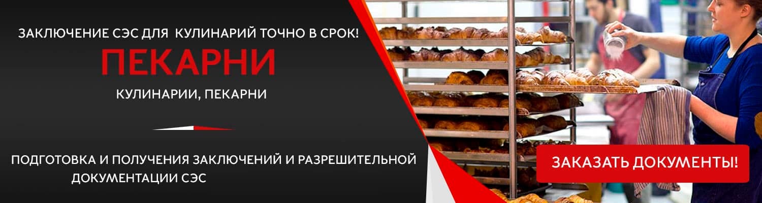 Документы для открытия пекарни в Подольске
